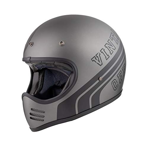 PREMIER HELM MX BTR 17 BM, szaro-czarny, XL