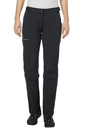 VAUDE VAUDE Spodnie damskie Women's Farley Stretch Capri T-Zip II, czarne, 38, 045770100380 045770100380