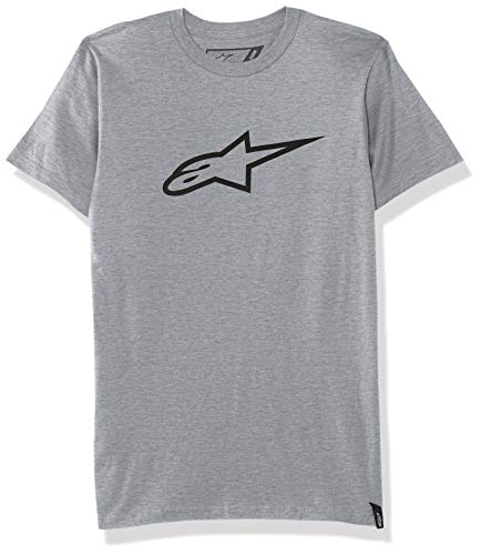Alpinestars Heritage Blaze Tee męski T-shirt, sportowa koszulka z krótkim rękawem, krój podkreślający sylwetkę, odzież sportowa outdoorowa szary szary/czarny S