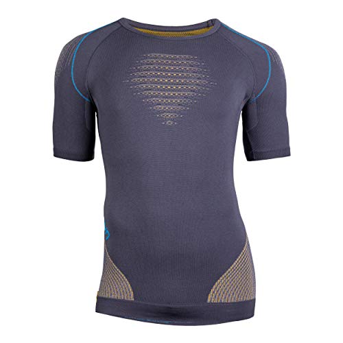 UYN Evolutyon męski podkoszulek z krótkim rękawem szary Charcoal, Gold, Atlantic L-XL