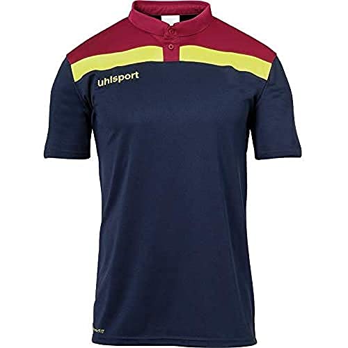 uhlsport OFFENSE 23 POLO SHIRT koszulka piłkarska, odzież treningowa, granatowa/czerwona/biała, L