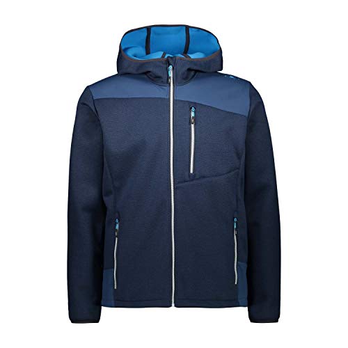 CMP Giacca Softshell żakard kurtka męska niebieski Niebieski atrament 58