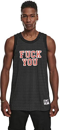 Mister Tee Męska koszulka do koszykówki Fuckyou Top Tanktop wielokolorowa Blk/Wht XS
