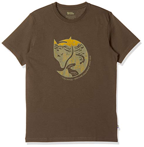 FJALLRAVEN Męski T-shirt Arctic Fox M podkoszulek zielony Ciemna oliwkowa zieleń XL