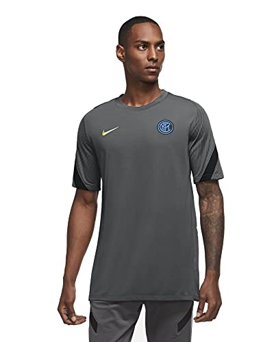 Nike Męska koszulka Inter M Nk Brt Strk Top Ss Cl T-shirt szary ciemnoszary/czarny/żółty (bez sponsor-3rd) XXL