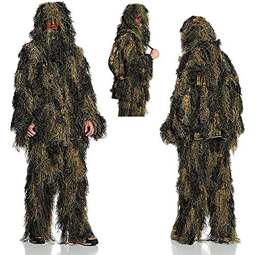 Mil-Tec Ghillie Antifire 4-częściowy maskałat snajperski, XL/XXL 11962020