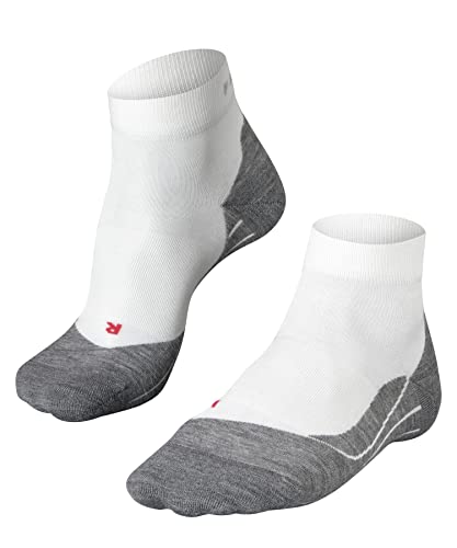 FALKE Mężczyźni Skarpety do biegania RU4 Endurance Short M Sso Bawełna przeciw pęcherzom cienkie 1 Para, Biały White-Mix 2020, 46-48