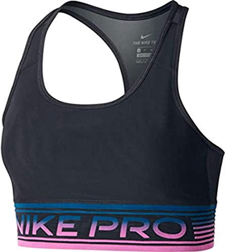 Nike Biustonosz damski Med Pad Np Mesh czarny czarny/cerulean/biały XS