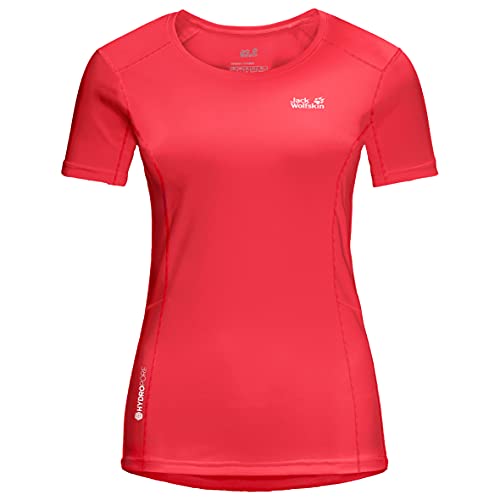 Jack Wolfskin Jack Wolfskin Damski T-shirt Narrows T-shirt damski czerwony czerwony M 1807361-668-Medium