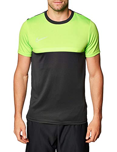 Nike Męski Academy Pro Top SS, antracyt/Green Strike/Green Strike/(White), S