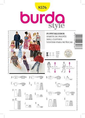 Burda Wykrój  8576 lalki B8576