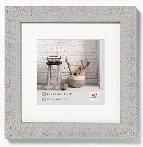 Walther wzornictwo HO220 X Home drewniana rama, 20 x 20 cm, jasnoszary HO220X