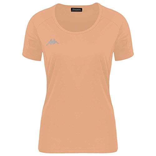 Kappa Kappa Damski T-shirt Fania Techniczny, neonowy pomarańczowy, 6Y 304TP50_924_6Y