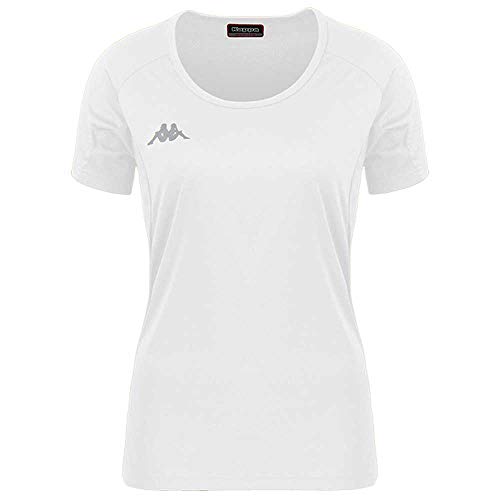 Kappa Kappa Damski T-shirt Fania Techniczny, biały, 6Y 304TP50_925_6Y
