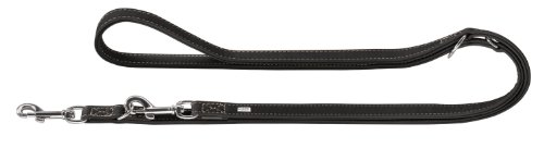 Hunter 60232 Verstellbare Führleine Für Hunde Hunting, Länge 200 Cm, Breite 18 Cm, Schwarz