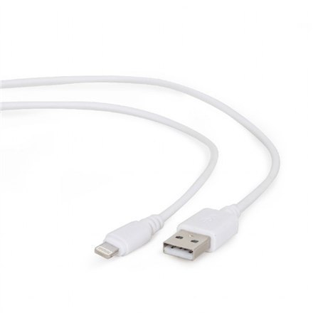 Gembird Kabel USB Lightning 1m biały CC-USB2-AMLM-W-1M