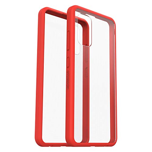 Otterbox Sleek Etui do Galaxy A32, Odporne na Wstrząsy i Upadki, Przetestowane Zgodnie ze Standardami Wojskowymi, Przezroczyste/Czerwony , Bez Opakowania Detalicznego