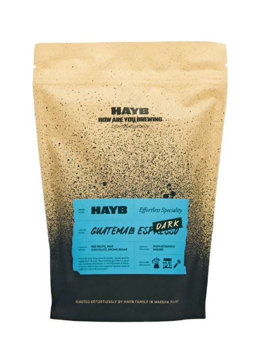 Guatemala HAYB SPECIALITY COFFEE Kawa ziarnista HAYB DARK Huehetenango 1kg 8123-uniw