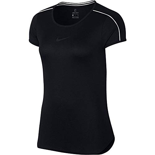 Nike Damski kort Dri-Fit Top tenis Black/White/White/White M