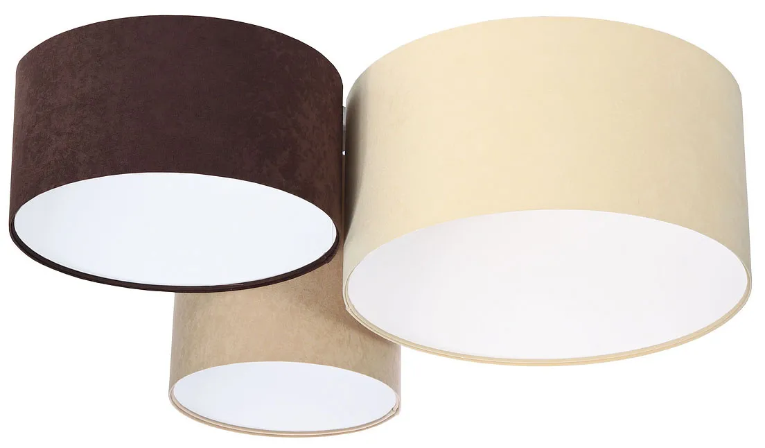 Nowoczesna plafoniada z białym wnętrzem abażura P5-Z76