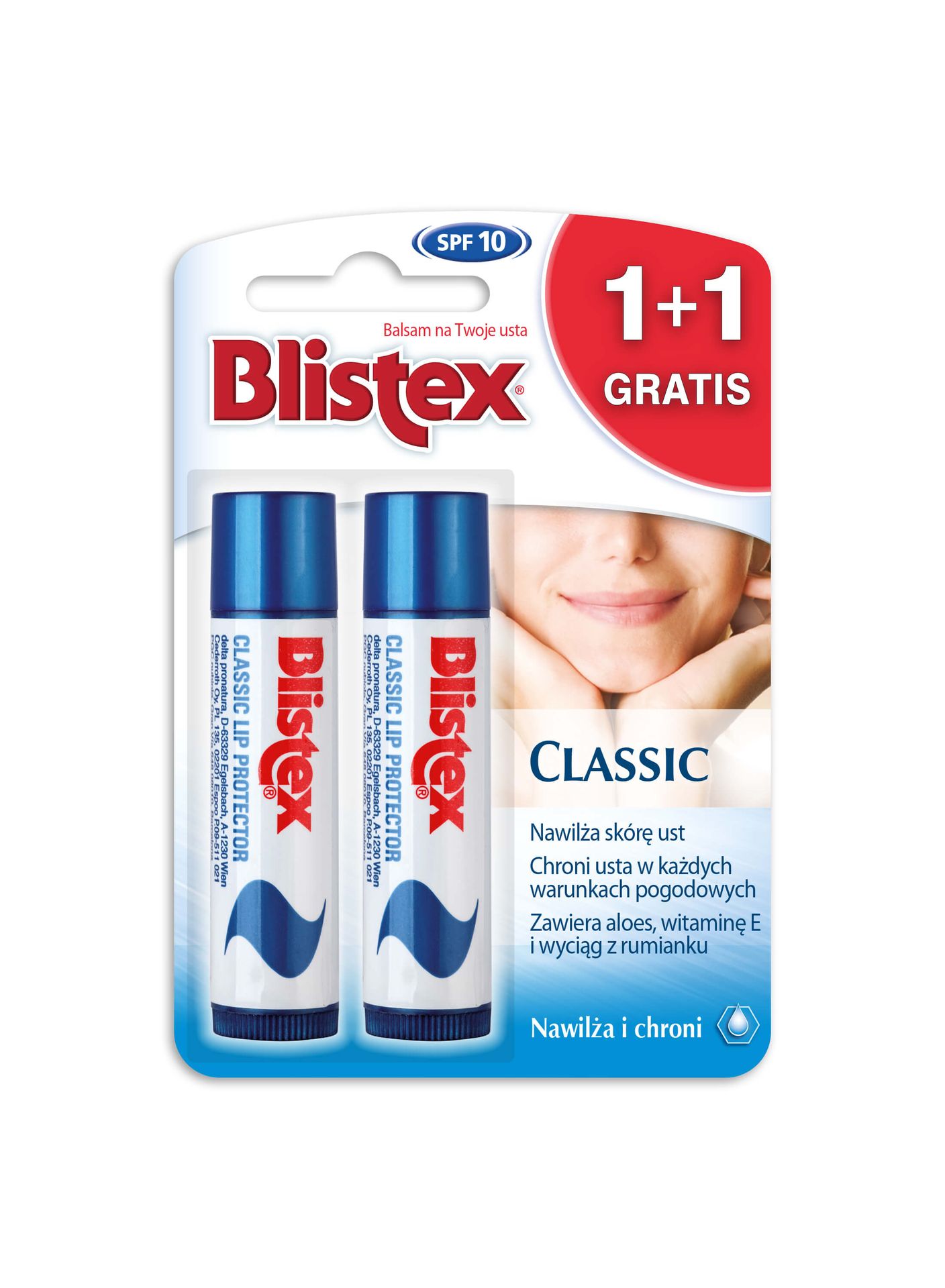 Blistex classic balsam do ust 2 x 4,25g duopack