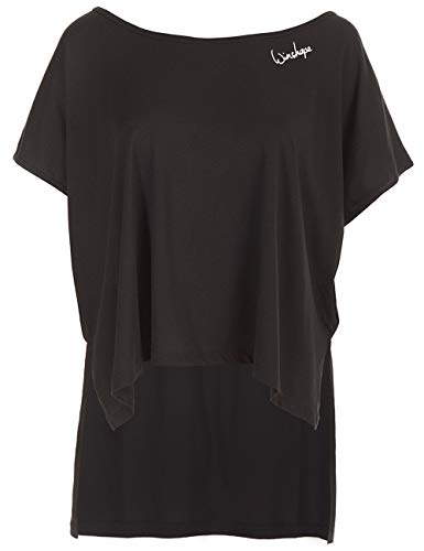 WINSHAPE Winshape damska koszulka Winshape damska Ultra lekka modna koszulka Mct010, Winshape Dance, stylowa, fitness, czas wolny, sport, joga, trening czarny czarny X-L MCT010-SCHWARZ-XL