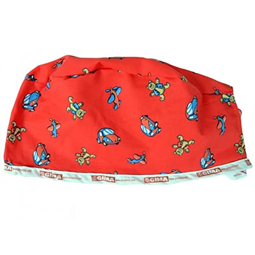 GIMA 26168 Chirurgiczna czapka/czapka, czapka Fantasy, kolor czerwony