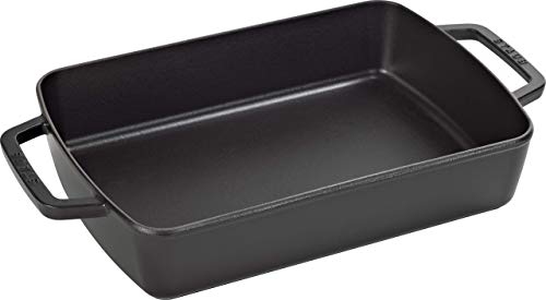 Staub forma do piekarnika, wymiary 30 x 20 cm, 3,15 l, wnętrze pokryte matową, czarną emalią, kolor czarny 1303023