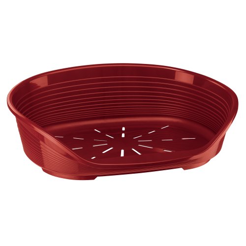 Ferplast Legowisko plastikowe Siesta Deluxe 6 70,5x52x23,5cm kolor bordowy