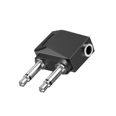 Hama Adapter samolotowy minijack 3.5mm 2x minijack 3.5mm 205192 > PIĄTY PRODUKT 99%