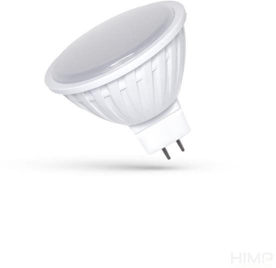 Żarówka LED MR16 12V 4W SMD Barwa Ciepła z Mleczną Szybką SpectrumLED WOJ+12789