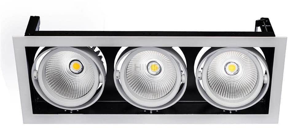 Oprawa Sufitowa Podtynkowa MODERN-DAY 3x1LED COB CITIZEN 40st 230V 3x27W IP20 Barwa Ciepła DOWNLIGHT + zasilacz SpectrumLED SLI015010WW_230V