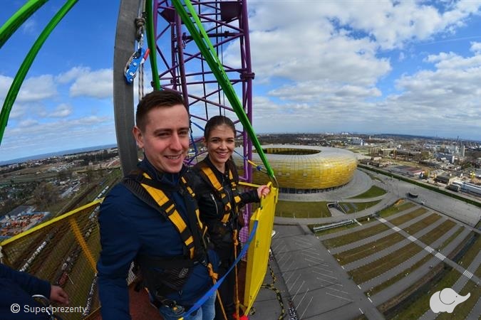 Bungee gdańsk Skok na Bungee dla Dwojga z filmowaniem w Gdańsku