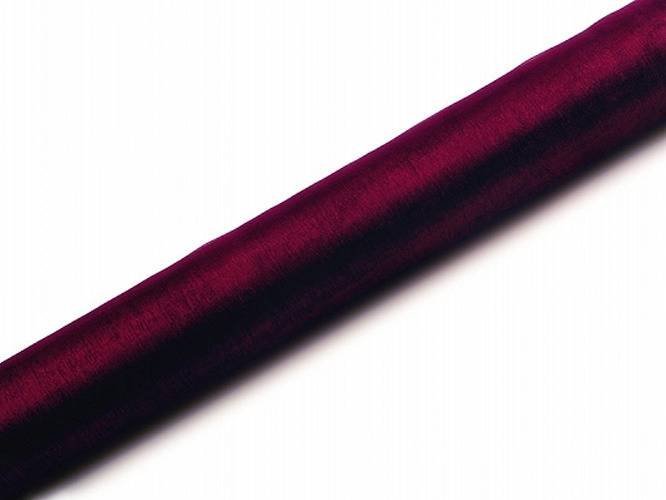 Organza gładka bordowa - 16 cm x 9 metrów