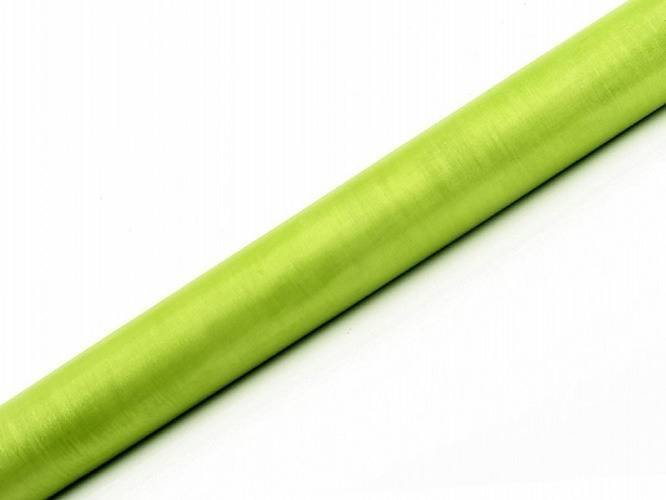 Organza gładka jasno-zielony - 16 cm x 9 metrów