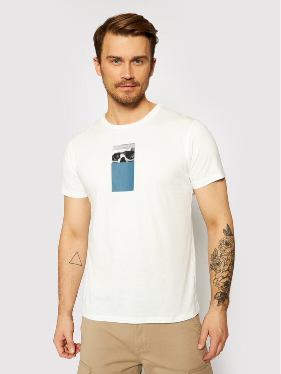 Jones Jack T-Shirt Vision 12185234 Biały Regular Fit