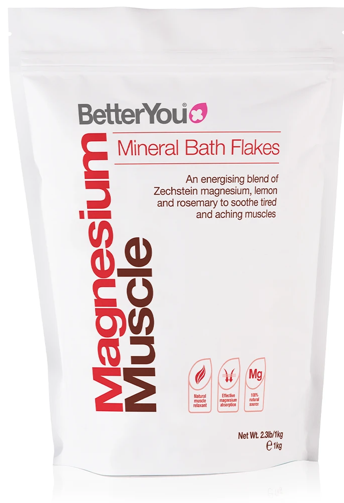 BetterYou Magnesium Flakes Muscle - Płatki Magnezowe do kąpieli (1 kg)