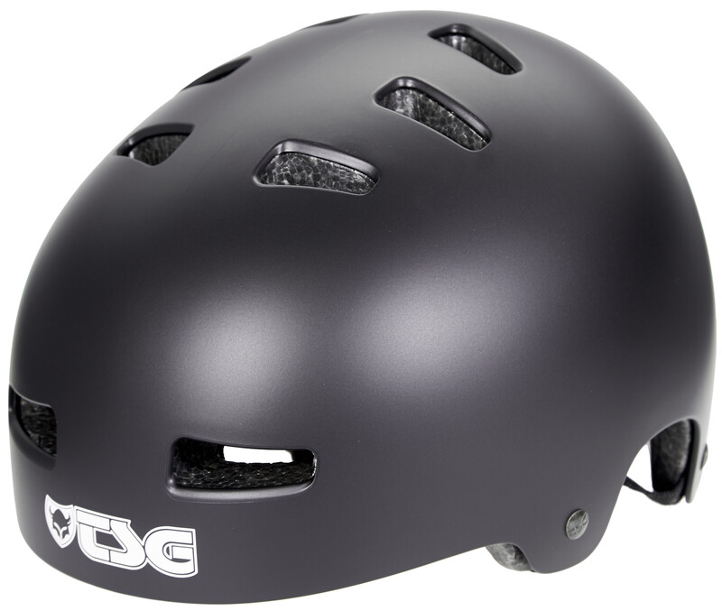 TSG Evolution Kids kask do jazdy na deskorolce, dziecięcy, produkt dostępny w wielu kolorach, czarny, XS 750016_Satin Black_XXS/XS