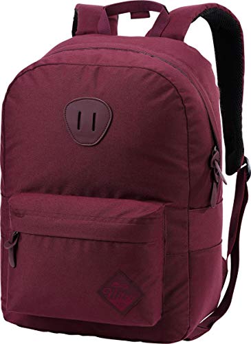 Nitro Urban Classic, Old School Daypack plecak dzienny z wyściełaną kieszenią na laptopa, miejski Streetpack, plecak codzienny, plecak szkolny, torba szkolna, Wine, 20 l