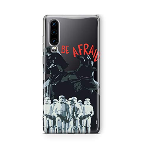 ERT GROUP etui na telefon Huawei P30, case oryginalny i oficjalnie licencjonowany przez Star Wars, wzór Darth Vader 018, optymalnie dopasowane, plecki z TPU częściowo przeźroczyste