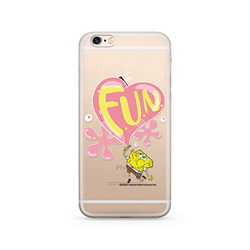 Oryginalne i oficjalnie licencjonowane etui na telefon komórkowy Spongebob do iPhone 6, iPhone 6s, pokrowiec, etui z tworzywa sztucznego TPU silikon, chroni przed uderzeniami i zarysowaniami