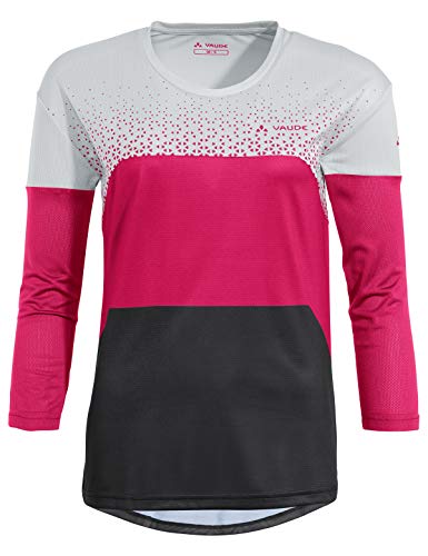 VAUDE VAUDE Damska koszulka Moab Ls T-shirt V różowy Bramble M 42338
