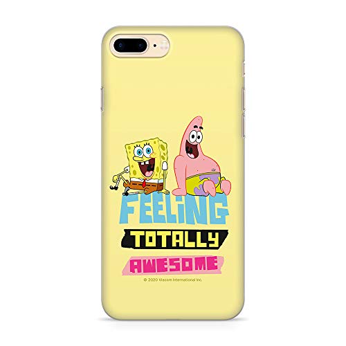 Oryginalne i oficjalnie licencjonowane etui na telefon komórkowy Spongebob do iPhone 7 Plus, iPhone 8 Plus, etui, Case, Cover z tworzywa sztucznego TPU, chroni przed uderzeniami i zadrapaniami