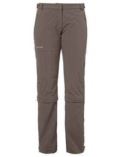 VAUDE Spodnie damskie Farley Stretch Capri T-zip II brązowy Coconut 52-Short