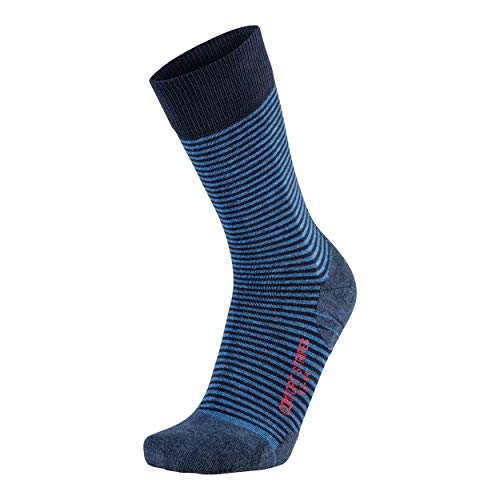 UYN Męskie Athlesyon Comfort Stripes skarpety, ciemnoniebieskie/indygo, 35/36