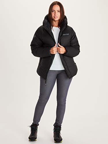 Marmot Damska bluza z kapturem Wm's Mt. Tyndall, ciepła kurtka puchowa, izolowany płaszcz zimowy z kapturem, wiatroszczelna parka z gęsiego puchu, pikowana, lekka, kompaktowa kurtka ekspedycyjna