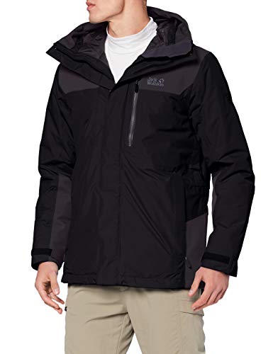 Jack Wolfskin Męska kurtka męska Brecon Range izolowana Czarny M