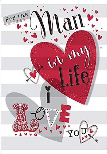 Piccadilly Greetings Kartka walentynkowa Man In My Life - 23 x 15 cm - Piccadilly Greetings A50207
