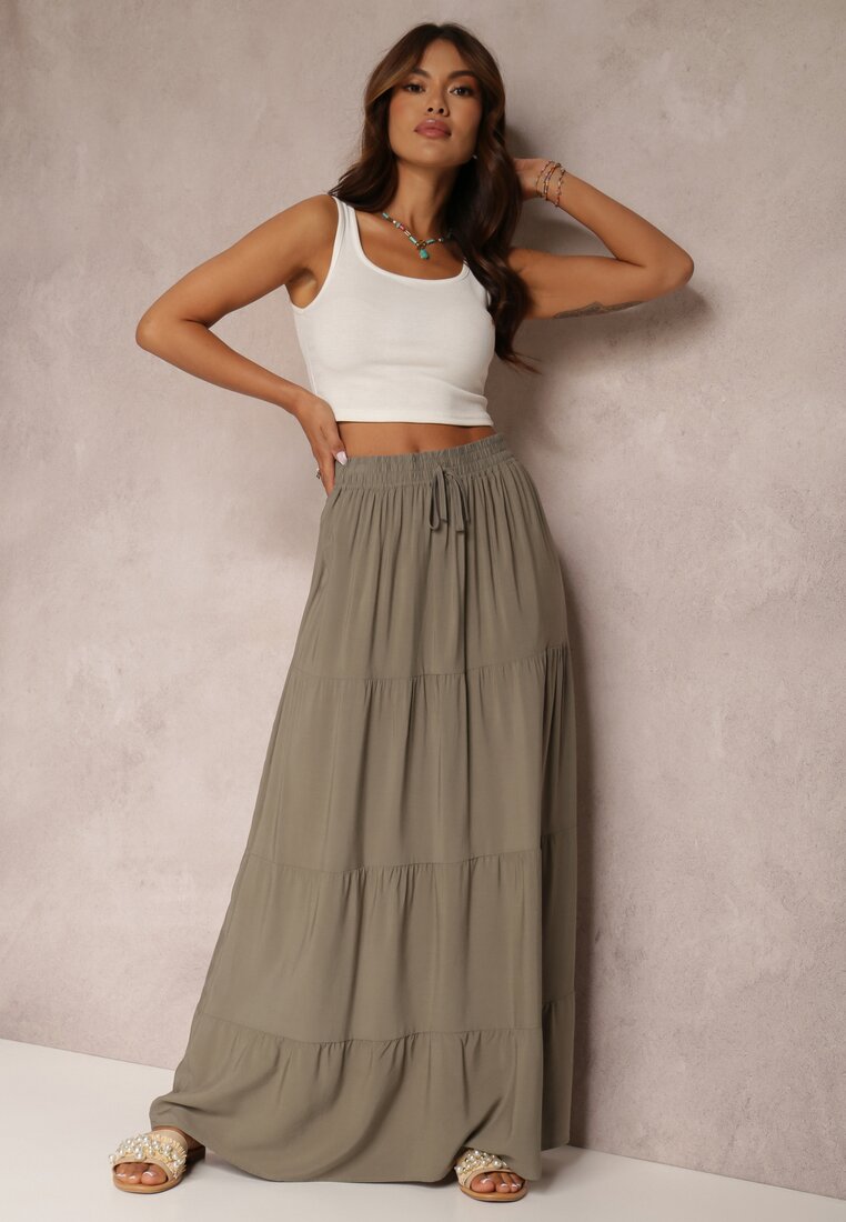 Ciemnozielona Spódnica Kainne