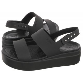 Sandały Brooklyn Low Wedge W Black 206453-060 (CR199-d) Crocs
